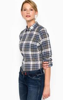 Приталенная рубашка из хлопка в клетку Mustang