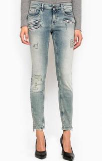 Джинсы скинни с сильными потертостями Calvin Klein Jeans