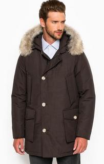 Зимний пуховик со съемным мехом Woolrich