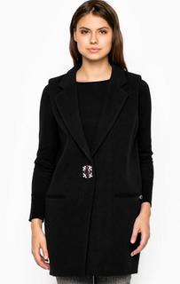 Черный жилет из полиэстера на кнопке MET