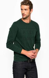 Хлопковая футболка с длинными рукавами Lee