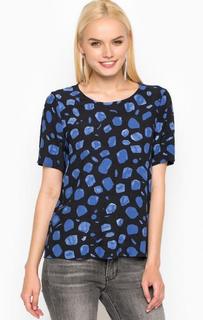 Блуза из вискозы с короткими рукавами Selected