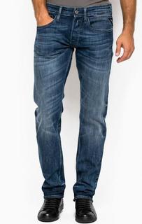 Синие прямые джинсы Replay