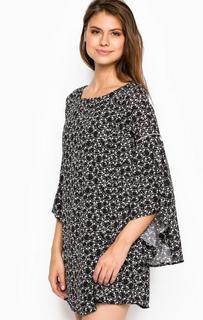 Короткое платье с расклешенными рукавами MET