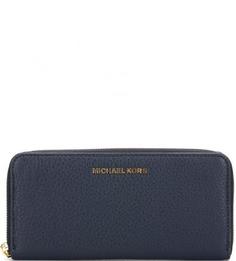 Синий кожаный кошелек Michael Michael Kors