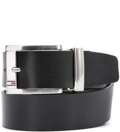 Кожаный двусторонний ремень со сменными пряжками Tommy Hilfiger