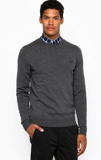 Серый джемпер из тонкой шерсти Fred Perry