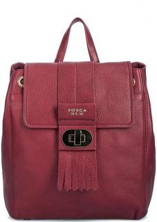 Кожаный рюкзак с узкими съемными лямками Tosca BLU