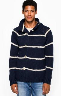 Трикотажный кардиган в полоску Scotch&Soda