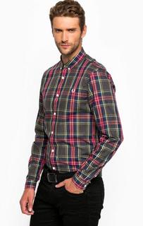 Хлопковая рубашка в клетку Fred Perry