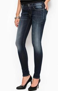 Синие джинсы скинни Replay