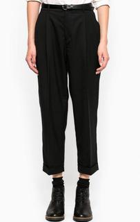 Укороченные брюки из шерсти и полиэстера с отворотами Maison Scotch