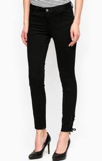 Черные укороченные брюки из хлопка Mavi