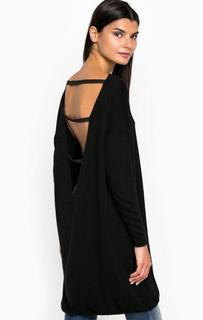 Однотонный джемпер из вискозы и полиамида MET