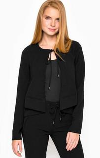 Черный жакет оригинального кроя Tom Tailor