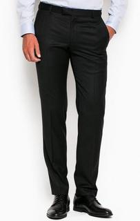 Зауженные черные брюки из шерсти Strellson