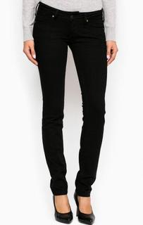 Черные джинсы скинни с низкой посадкой Mustang