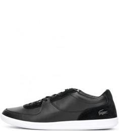 Кеды из натуральной кожи и замши Lacoste