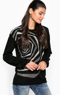 Черный джемпер из акрила Desigual