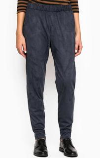 Синие зауженные брюки из полиэстера Ichi