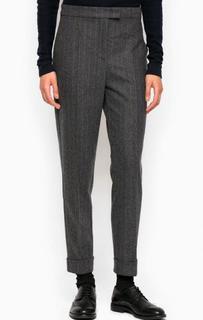 Серые зауженные брюки из шерсти и полиамида Pennyblack
