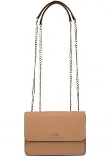Бежевая сумка из искусственной кожи с одним отделом Guess