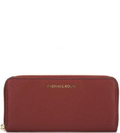 Кожаный кошелек на молнии Michael Michael Kors