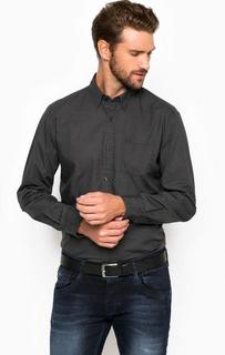 Приталенная рубашка из хлопка с карманом S.Oliver