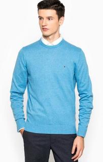 Хлопковый джемпер с круглым вырезом Tommy Hilfiger