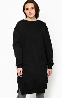 Объемное платье из хлопка и полиэстера Replay