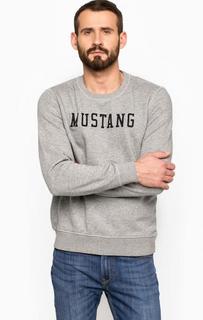 Хлопковый свитшот с принтом Mustang