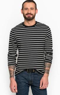 Черный хлопковый джемпер в полоску Levis®