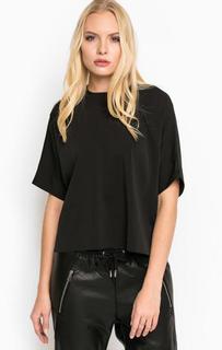 Черная блуза с молнией на спине Replay