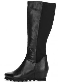 Кожаные сапоги с текстильными вставками Högl