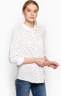 Блуза из вискозы с отложным воротником Mustang