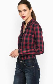 Красная рубашка в клетку Pepe Jeans