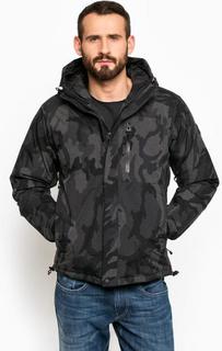 Серая камуфляжная куртка с капюшоном Replay