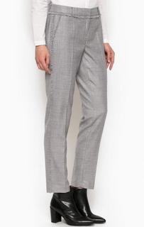 Зауженные брюки из шерсти, полиэстера и вискозы Michael Michael Kors