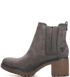 Замшевые ботильоны на каблуке Timberland
