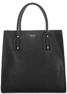 Сумка из искусственной кожи с короткими ручками и дополнительным плечевым ремнем Tosca BLU