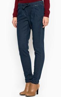 Зауженные брюки из хлопка и полиэстера с отворотами S.Oliver