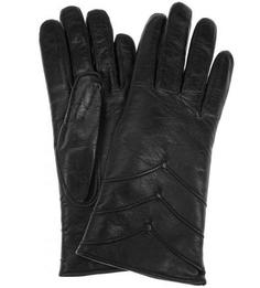 Кожаные перчатки с меховой подкладкой Bartoc