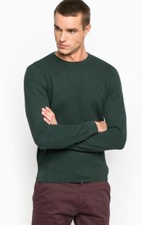 Хлопковый однотонный джемпер Lacoste