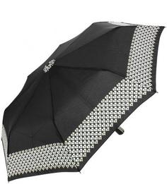 Складной зонт с куполом черного цвета Doppler