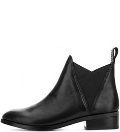 Кожаные однотонные полусапоги Aldo