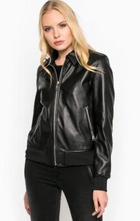 Черная кожаная куртка Replay