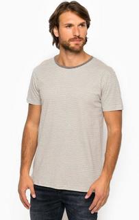 Футболка из хлопка в полоску Tom Tailor Denim