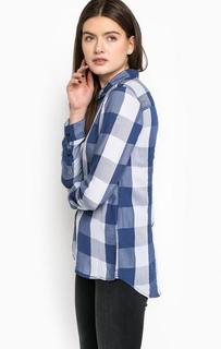 Блуза из вискозы в клетку Hilfiger Denim