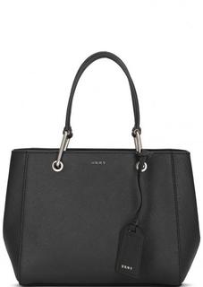 Черная сумка из сафьяновой кожи Dkny