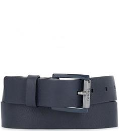 Синий ремень из натуральной кожи Calvin Klein Jeans